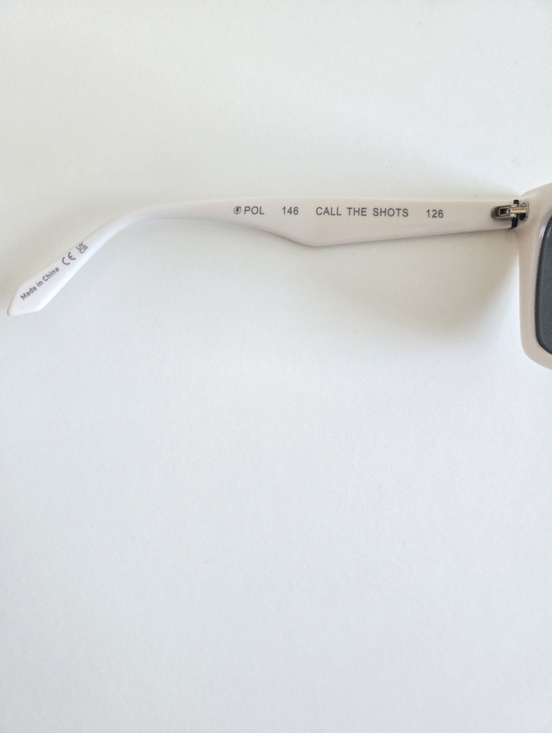 New QUAY Call The Shots Sunglasses Polarized White Frame Black Lenses Cat Eye main image 5